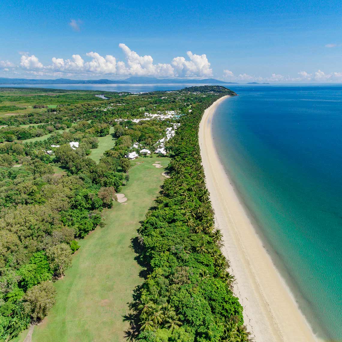 aerial photograph of Four Mile Beach, Port Douglas
